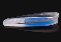 Силіконові устілки вставки під п'яту Підп'ятник із задніми та бічними бортиками розмір 39-46 прозорі 2847, фото 8