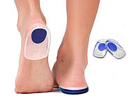 Силіконові устілки вставки під п'яту Підп'ятник із задніми та бічними бортиками розмір 39-46 прозорі 2847, фото 9