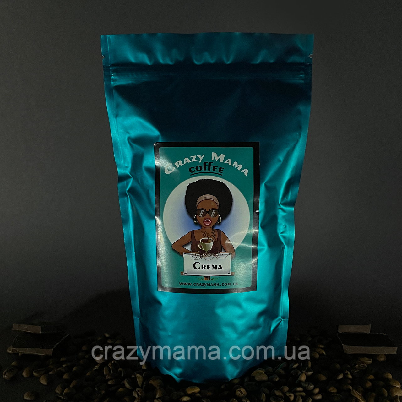 Кава в зернах/зернова Crazy Mama Crema 250г
