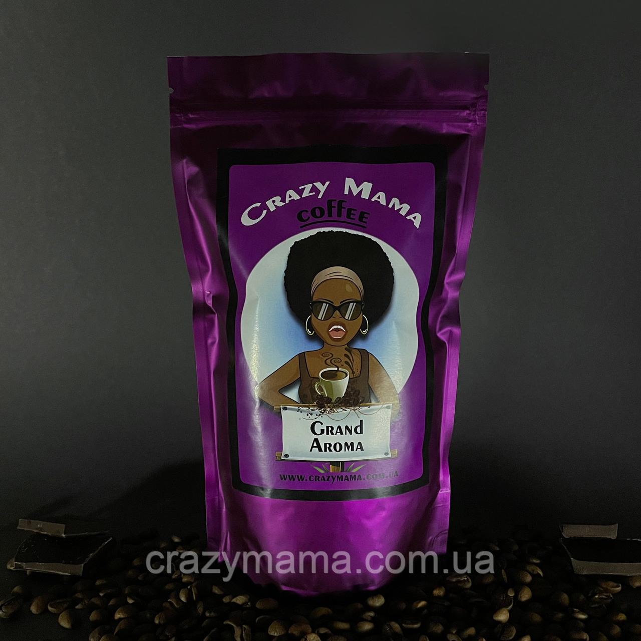 Кава в зернах/зернова Crazy Mama Grand Aroma 250г