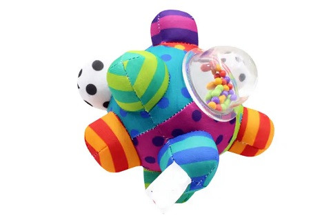 Брязкальце-шар м'яка тактильна, дзвенить 17 см