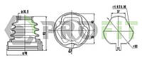 ПЫЛЬНИК К-Т Nissan Qashqai 06-13. X-trail 07-13 ВНУТР.