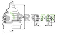 ПЫЛЬНИК К-Т Opel Astra G 98-09. Vectra B 95-03 ВНЕШН.