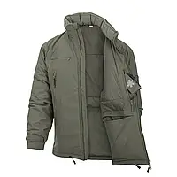 Куртка зимняя HUSKY Winter - Climashield Apex 100g,Helikon зеленая, тактическая военная мужская теплая ВСУ M