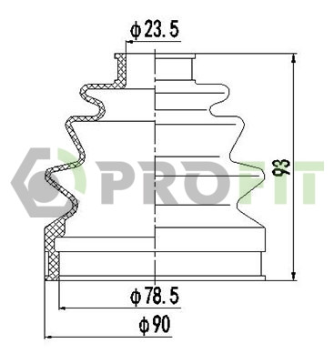 ПЫЛЬНИК К-Т Toyota CARINA 83-97. Corolla 83-00 ВНЕШН. - фото 1 - id-p1978417742