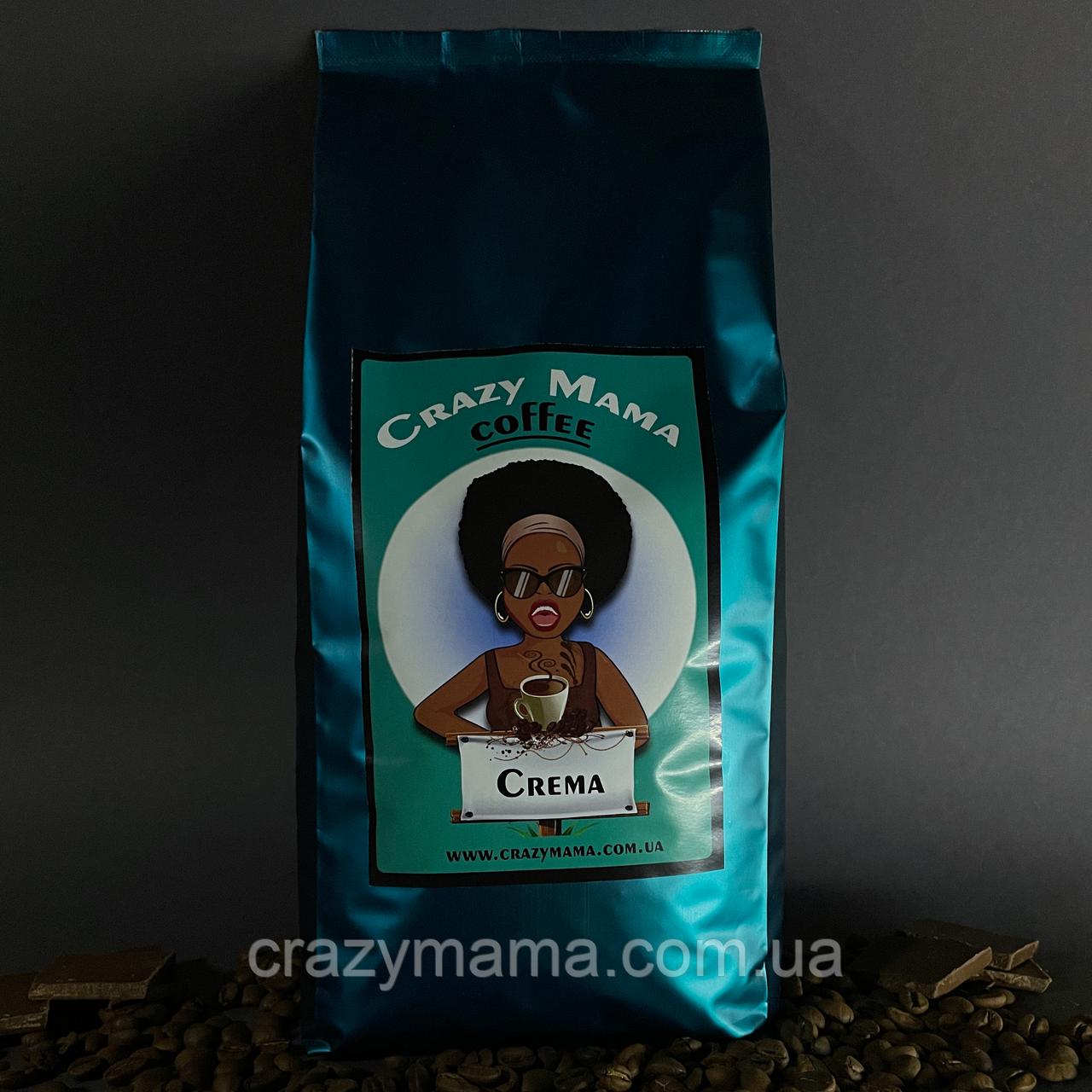 Кава мелена дрібний помел Crazy Mama Crema 1кг