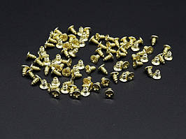 Саморізи для кріплення. Колір "золото". 3х6 мм