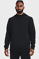 Мужское черное худи UA Armour Fleece Hoodie Under Armour ,S,M,L,XL, 1373353-001