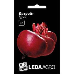 Детройт насіння буряка, 3 г — столовий, венегретна, LEDAAGRO