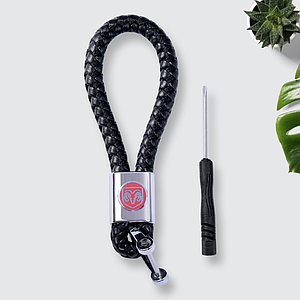 Стильний шкіряний Брелок з логотипом Dodge