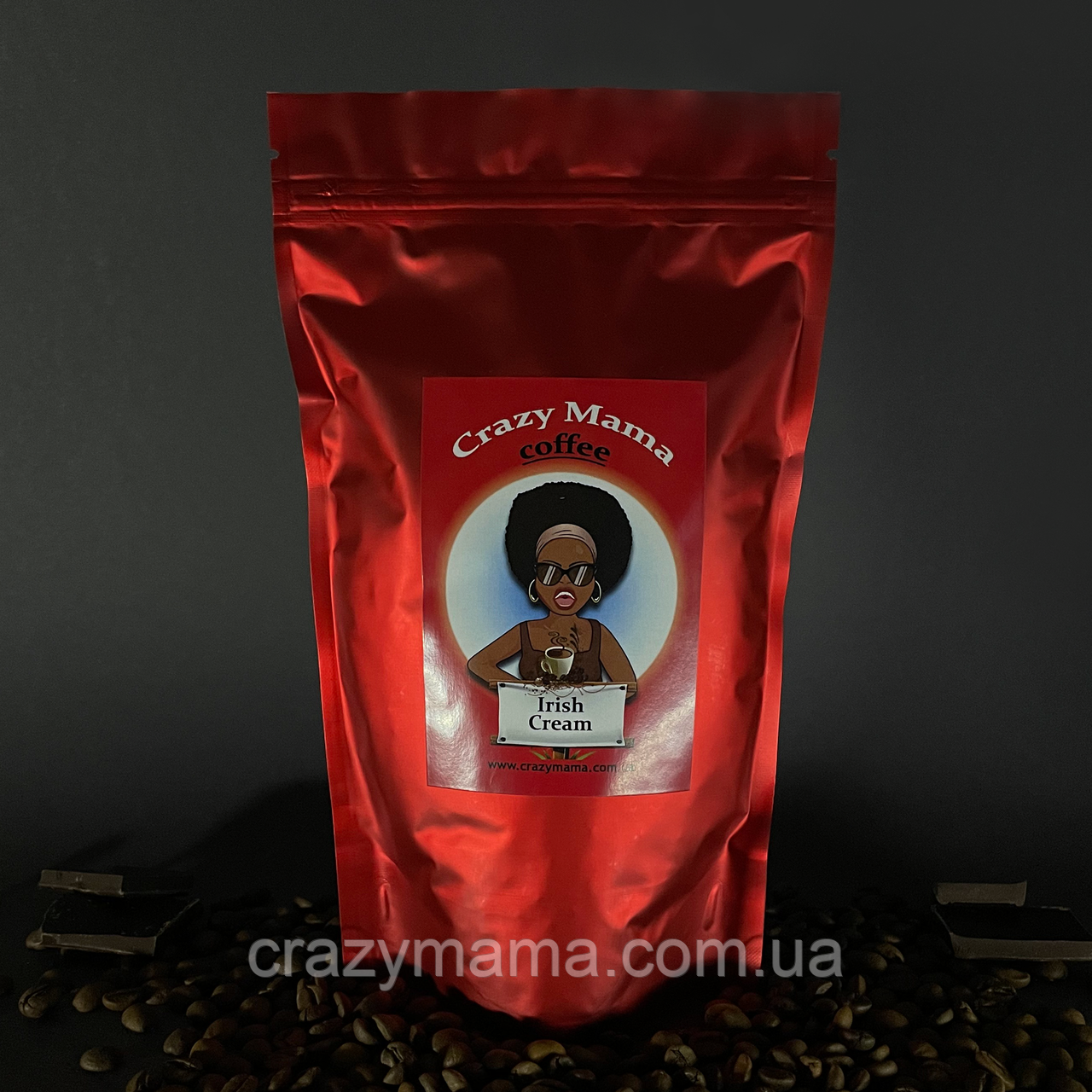 Кава мелена дрібний помел Crazy Mama Irish Cream 250 г