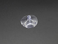 Силиконовая присоска на стекло, кафель и пластик, односторонняя круглая 40 мм в диаметре, прочная