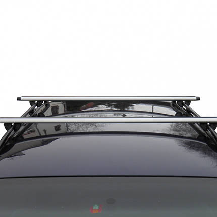 Багажник на рейлінг - 140см - "Кенгуру" - "AERO M"/Алюмінієві поперечні Аеродинамічні, фото 2