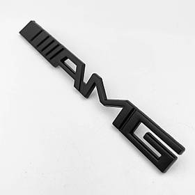 Емблема решітки радіатора AMG Mercedes-Benz (Мерседес) Чорна 15,5 х 1,7 см