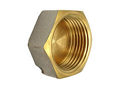 Заглушка 1" В латунна різьбова з проточкою Asco®