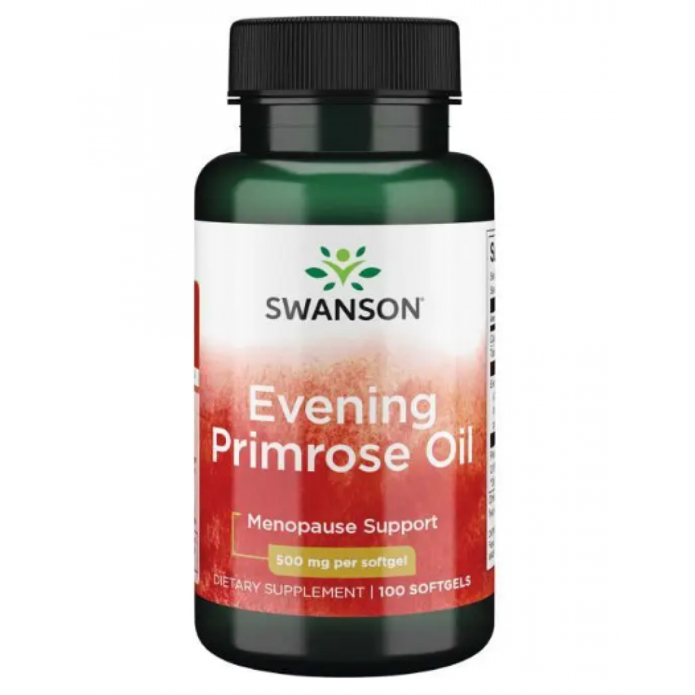 Evening Primrose Oil 500mg - 100 softgels, фото 1