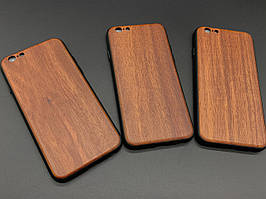 Дерев'яний бампер для смартфона iPhone 6/6s "Черешня" протиударний під гравіювання