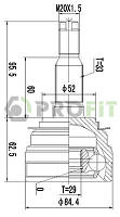 ШРУС Daewoo ESPERO 95-99 (OE 96243573) наружный