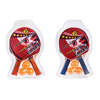 Теніс настільний E33337 (50 шт) 2 ракетки, 3 м'ячики, в слюді – 19*30 см, р-р іграшки – 25 см