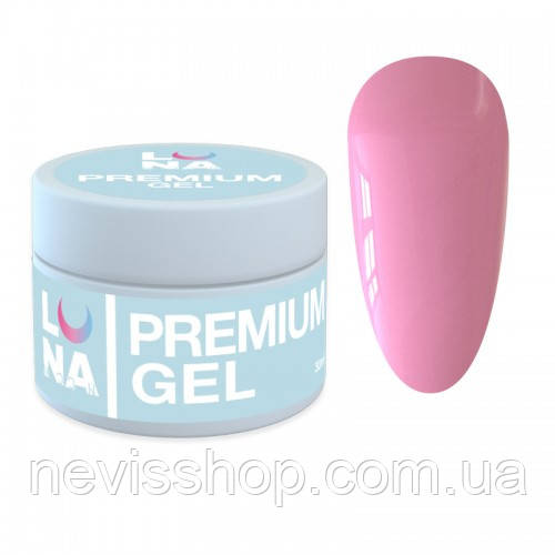 Гель для нарощування Luna Premium Gel 07 рожевий 15 мл