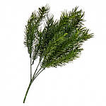 Декоративна новорічна гілка хвої зелена 35 см Elisey