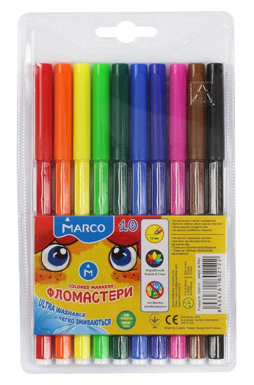 Фломастери 10кол. Marco 1690-10