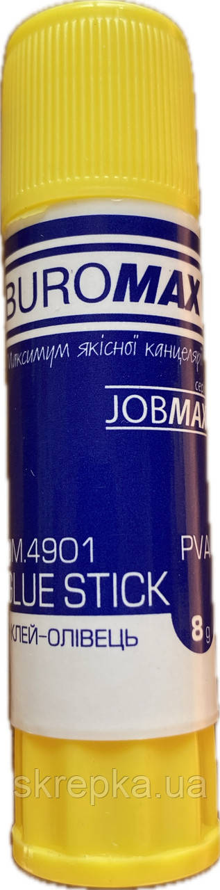 Клей-олiвець BUROMAX 8 г PVA JOBMAX 4901