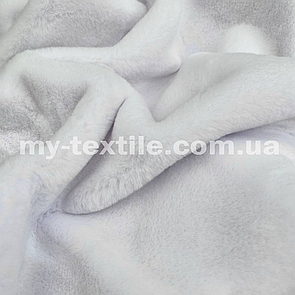 Штучне хутро мокрий кролик 1 см  400г/м2 Білий