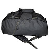 Спортивна сумка, спортивний рюкзак, універсальна дорожна сумка, чорна. С998, фото 5
