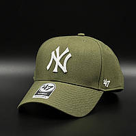 Оригинальная кепка хаки 47 Brand New York Yankees B-MVPSP17WBP-SW