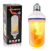 Лампа с имитацией эффекта пламени огня Е27 Led Flame Bulb