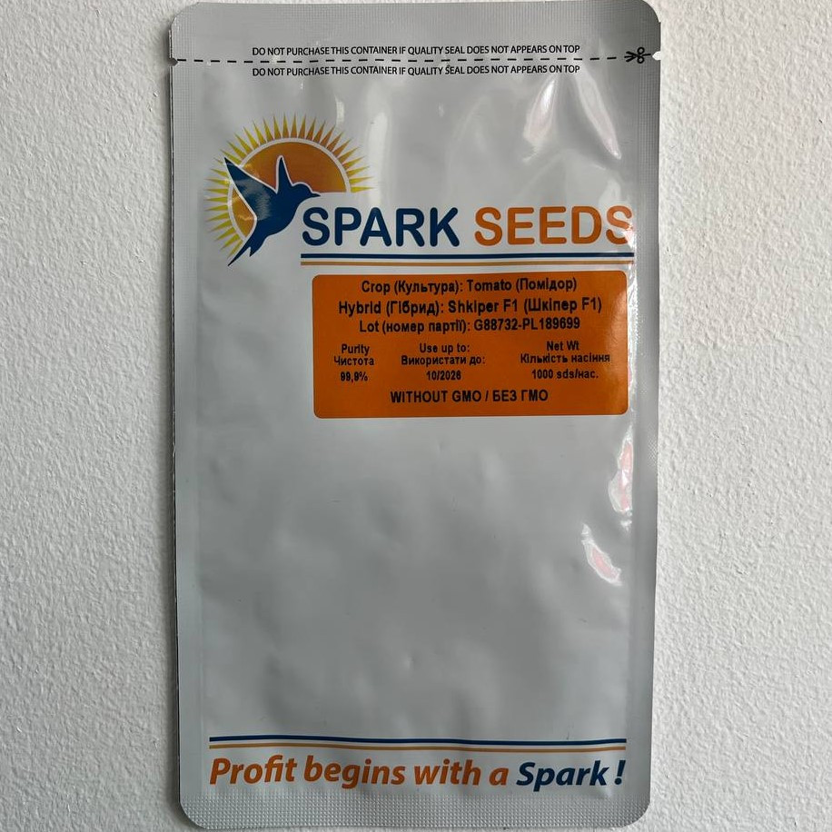 Шкіпер F1 1000 шт Lark Seeds Томат Детермінантний Насіння (Шкіпер F1 Томат Детермінантний Насіння)