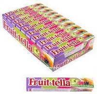 Конфеты Fruit-tella жевательные (ассорти с натуральными фруктовыми соками) 42,5г