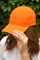 Кепка женская оранжевого цвета 159838P