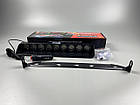 Маячок проблисковий F1 (стробоскоп) 9-80V (9 led діодів) білий спалах (під скло) 390мм х 120мм х 60мм, фото 2