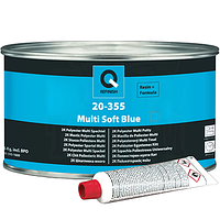 2К многоцелевая мелкозернистая шпаклевка Q-REFINISH Polyester MULTI SOFT голубая - 1.6кг.