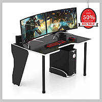 Геймерский стол СЕРИЯ COMFORT 120 см, Хороший игровой компьютерный стол, Игровые столы для компьютера геймерск