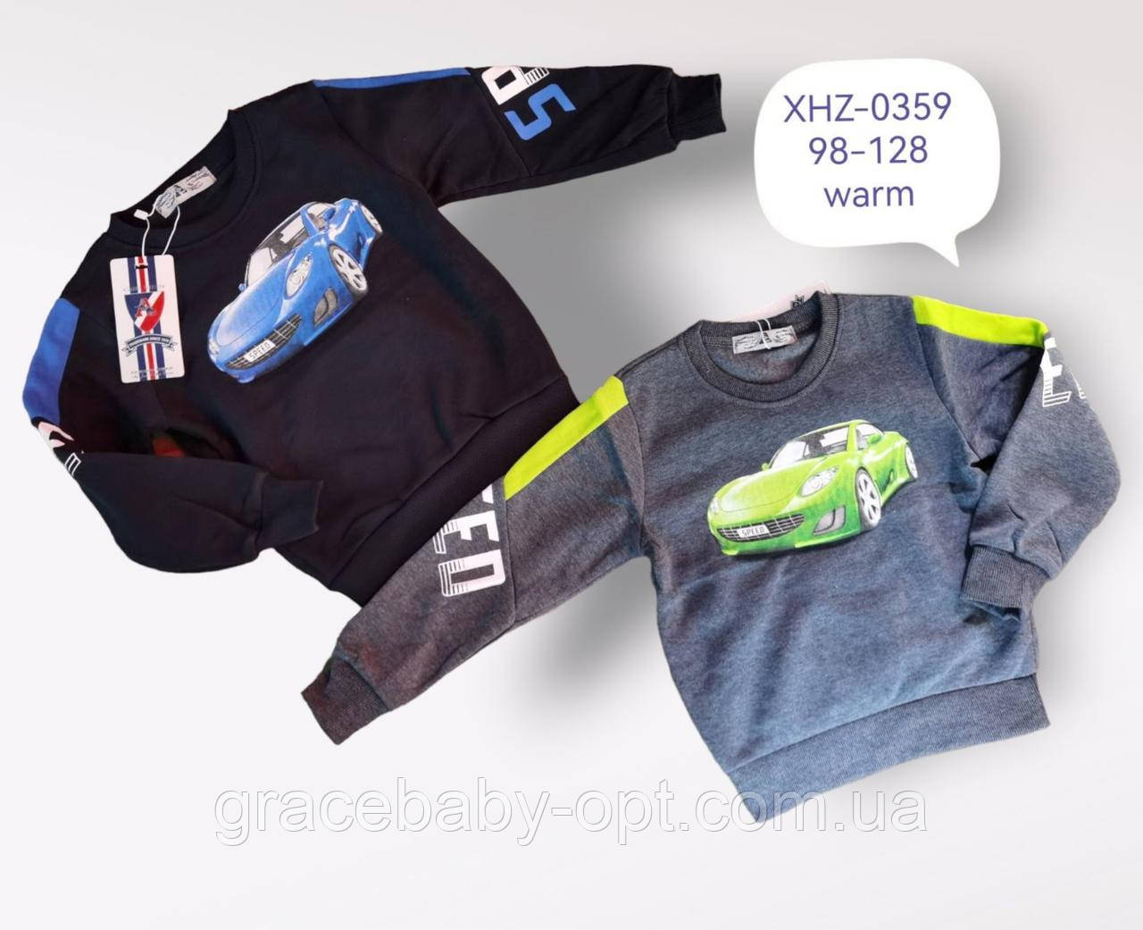 Кофта утеплена для хлопчиків оптом, Active Sport, 98-128 см, № XHZ-0359
