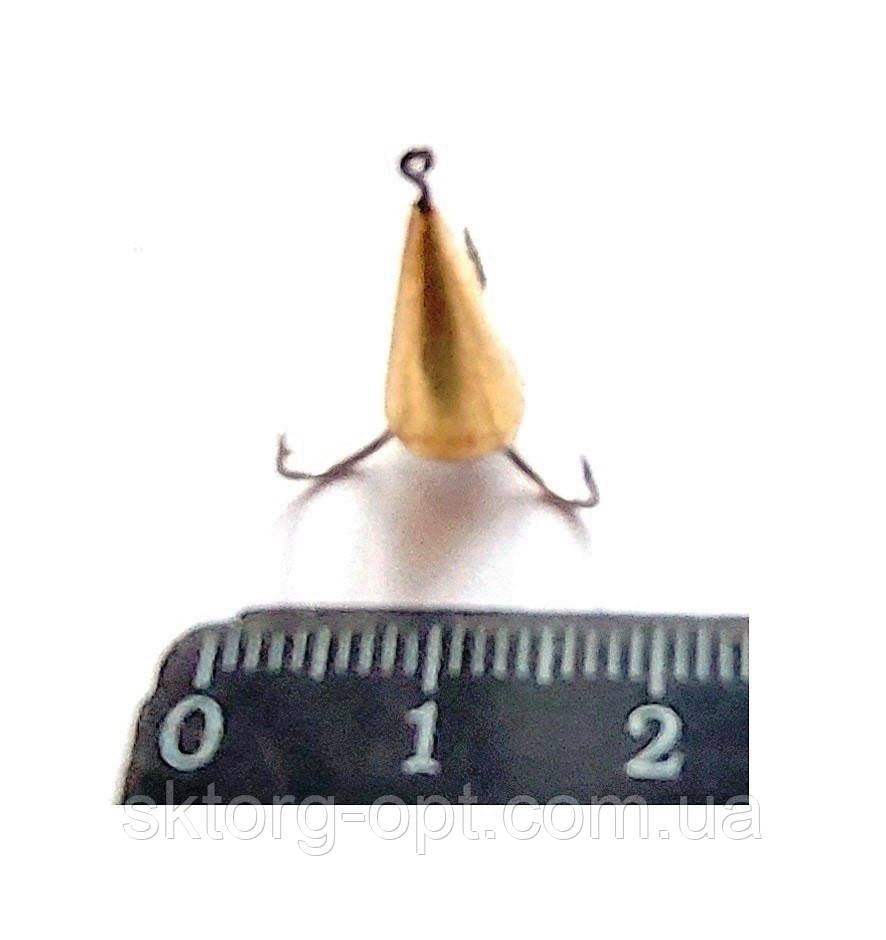 Конус малий золото 3 гачки