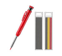 Олівець розмітковий із двома наборами змінних стрижнів (червоний)