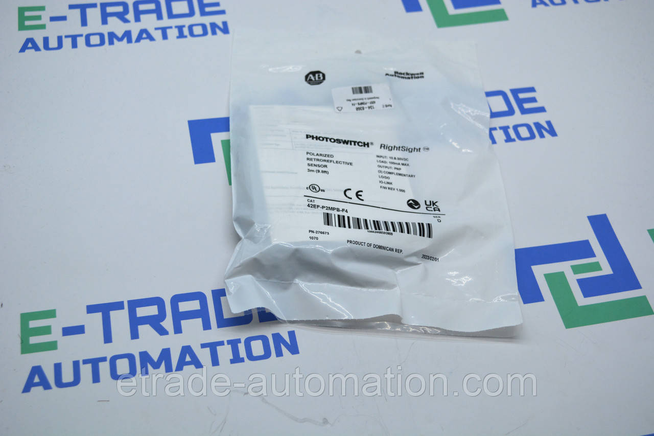 Фотоелектричний датчик Allen-Bradley 42EF-P2MPB-F4, фото 1