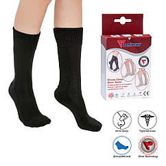 Шкарпетки для діабетиків зі сріблом, подовжені, з махровою підошвою, Variteks 979-36-40