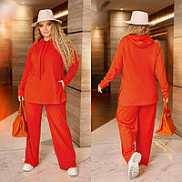 Теплый прогулочный женский костюм морковный из ангоры (6 цветов) ЮР/-2431