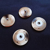 Кнопки пластиковые потайные бежевые, диаметр 21 мм.