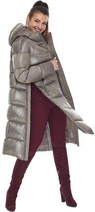 Жіноча непродувна куртка колір тауп модель 55120 42 (XXS), фото 2