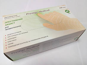 Рукавички латексні, неопудрені, Prestige Medical