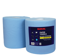 Рушник паперовий Ranal 3-х шаровий синій 26х30см