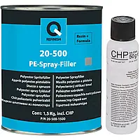 Двокомпонентна рідка шпаклівка (для розпилювання) Q-Refinish Polyester Sprayfiller - 1.5кг