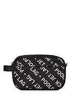 Текстильна дорожна сумка - тревелкейс POOLPARTY чорна