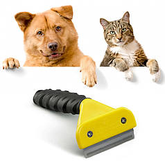 Щітка фурмінатор для вичісування собак і кішок medium M Professional 6,5 см 130748